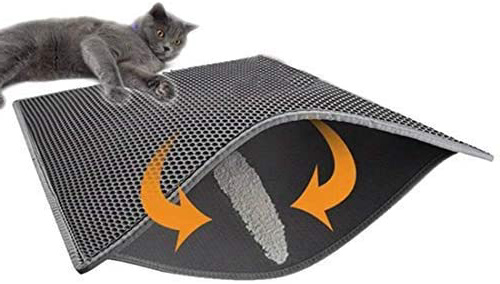 Soddyenergy - Cat Litter Pad, Doble Capa Impermeable Alfombrilla Gato con, para Proteger el Suelo y la Alfombra
