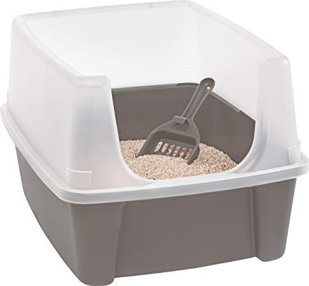 Iris 106300 – Inodoro para gatos, Gris claro (Pardo), 38 x 48.5 x 30.5 cm