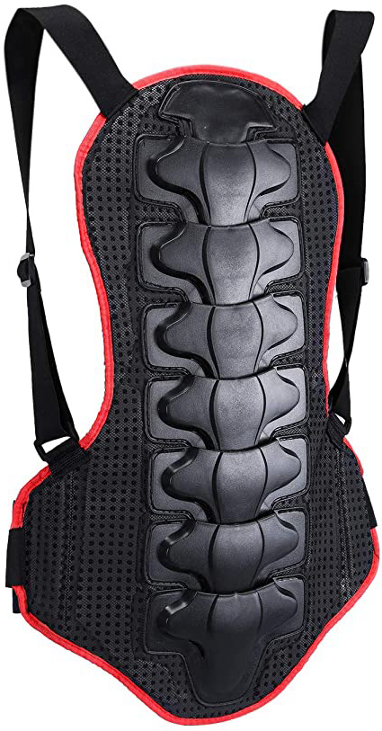 WILDKEN Protección de Espalda para Motocross Cuerpo de la Columna Armadura Dorsal Guardia Carrera Corporal para Patinaje de Esquí/Snowboard/Bicicleta/Moto (Rojo)