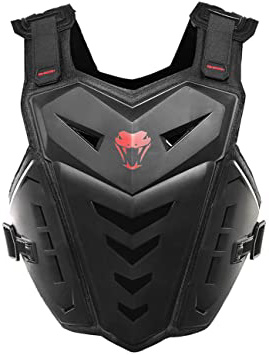 Minimew Chaqueta Protectora Motocross, Armadura Motocross, Chaqueta De Moto, Columna Vertebral Protector De Espalda De Pecho Cuerpo Hombre Mujer con Correa Elástica Ajustable