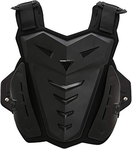 Suntime Armadura Motocross Guapo Chaleco de Protección de Columna Vertebral Protector de Espalda de Pecho Cuerpo Hombre Mujer para Montar Moto, Patinaje Esquí, etc (Adulto Negro)