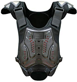 Armadura Motocross, Guapo Chaleco de Protección de Columna Vertebral Protector de Espalda de Pecho Cuerpo Hombre Mujer para Montar Moto, Patinaje Esquí, etc (Adulto Negro)
