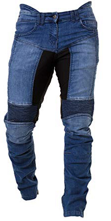 Qaswa Hombre Motocicleta Pantalones Moto Jeans con Protección Aramida Motorcycle Biker Pants
