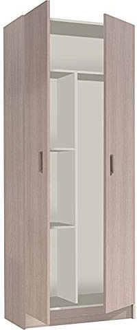 







HABITMOBEL Armario Dos Puertas escobero Armario Multiusos, Medidas: 180x73x37 cm de Profundidad






