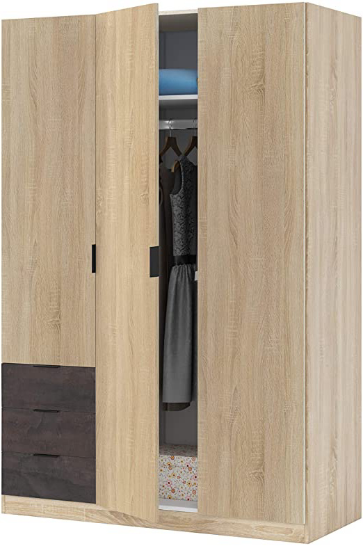 Habitdesign Armario Ropero de Tres