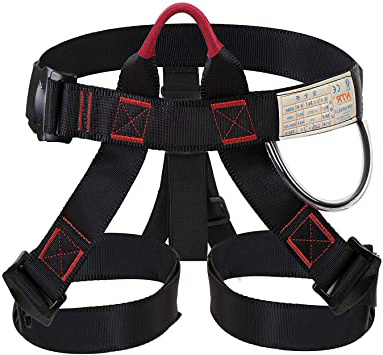 Selighting Arnés de Escalada Proteger Pierna Cintura Más Seguro,Cinturones de Seguridad para Mujer y Hombre para Montañismo Alpinismo Expedición Escalada en Roca