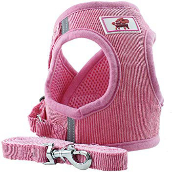 PET SPPTIES Tela de Malla Chaleco para Perros Arnés Suave Ajustable cómodo para Cachorros, Perros Pequeños y Gatos PS042 (XS, Pink)