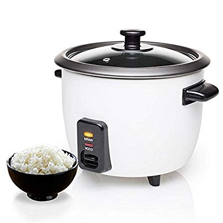 Tristar RK-6117 - Arrocera, Capacidad 0.6 litros, Función para Mantener el Calor, Apagado Automático, incluye Taza Medidora, Espátula y Cuchara, 300 W