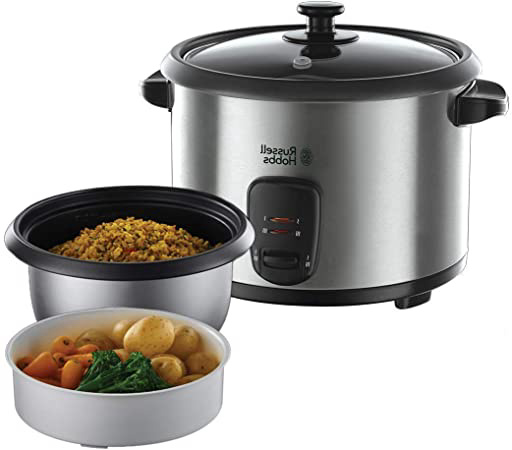 







Russell Hobbs Cook@Home 19750-56 - Vaporera y Arrocera, Inox, Capacidad de 1.8 L, Tapa de Vidrio, 700 W






