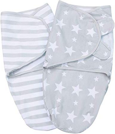 Baby Swaddle Wrap Manta Envolvente - S/M o L - Saco-s De Dormir Bebe-s Recien Nacido-s Mantas Arrullo - Set 2