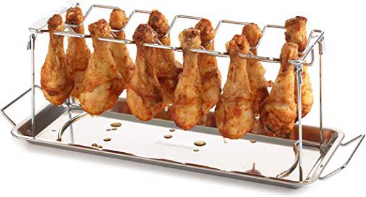 







Barbecook Kippenvleugelhouder Parrilla para Alas de Pollo, Gris, 43.2x15.7x15.5 cm






