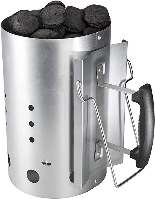 Bruzzzler - Chimenea de encendido con mango de seguridad – encendedor de barbacoa de carbón 31 x 19,5 x 30,5 cm