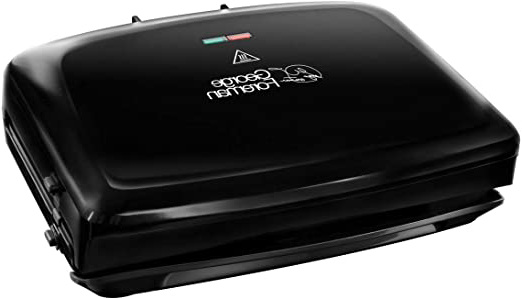 George Foreman Family - Grill Eléctrico (Plancha Grill de 1400 W, 5 porciones, Sin Grasa, Negro) - ref. 24330-56