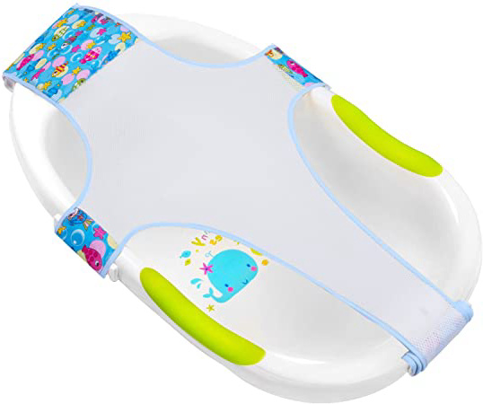 HBselect Hamaca Para Bañera Bebe Recién Nacido Soporte Asientos Para El Bañera Bebe Accesorios De Baño (azul)