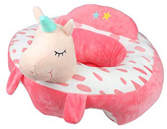 Alpacasso Creative Baby Nursing Silla segura para sentarse, cómodo bebé Apoyo Alimentar Sofá de seguridad Juguetes de regalo de felpa. (Pink)