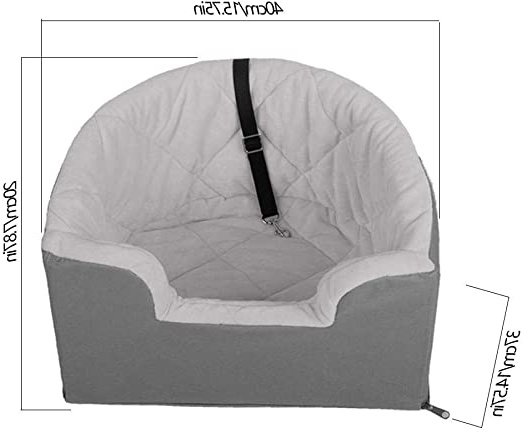 VENTDOUCE Puppy Car Seat Upgrade Deluxe portátil con Correa de Seguridad con Clip, Mascotas pequeñas de hasta 15 LB Bolsa para Mascotas de usos múltiples