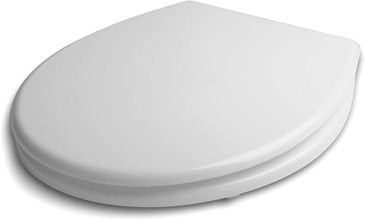 TATAY Basic Tapa y asiento para inodoro en MDF, Blanco, 40.4 x 36.4 x 17 cm