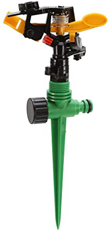 FTVOGUE 360 ° giran Agua de pulverizador de jardín de Yard de riego de Circular – Aspersor para césped al Aire Libre