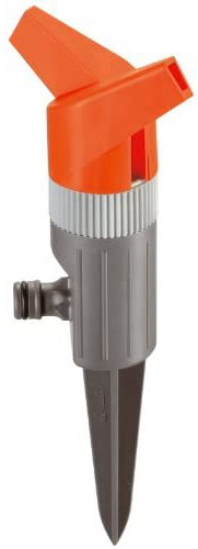 GARDENA Foxtrott Classic 1953-20 - Aspersor circular pulverizador de césped para el riego homogéneo de hasta 130 m², sin charcos, sector de riego 360 °, posición estable, área de aspersión 13 m