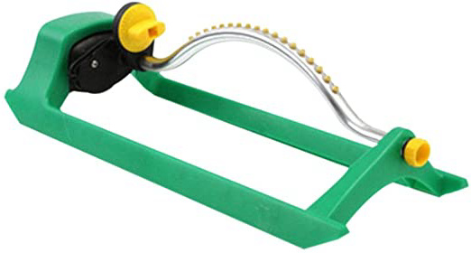 FiedFikt Aspersor oscilante para césped, Manguera de regado de jardín con Conector para riego de césped, de plástico, 18 Agujeros, con Boquilla de plástico