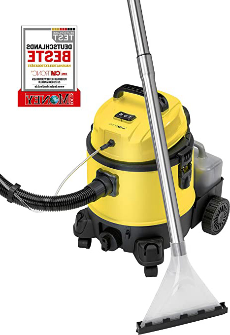 Clatronic BSS 1309 Lava Aspiradora con Limpiador de Tapicería para Coche, 1200 W, 20 Liters, Plástico, Amarillo