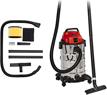 Einhell 2342188 Aspirador seco-húmedo, 1500 W, 230 V, Negro, Gris, Rojo