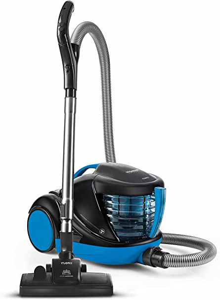 Polti Forzaspira Lecologico Aqua Allergy Turbo Care Aspirador Agua sin Bolsa, Función Turbo, Filtro Hepa H13, 2 turbo cepillos, 850 W, 1 Liter, Negro, Azul