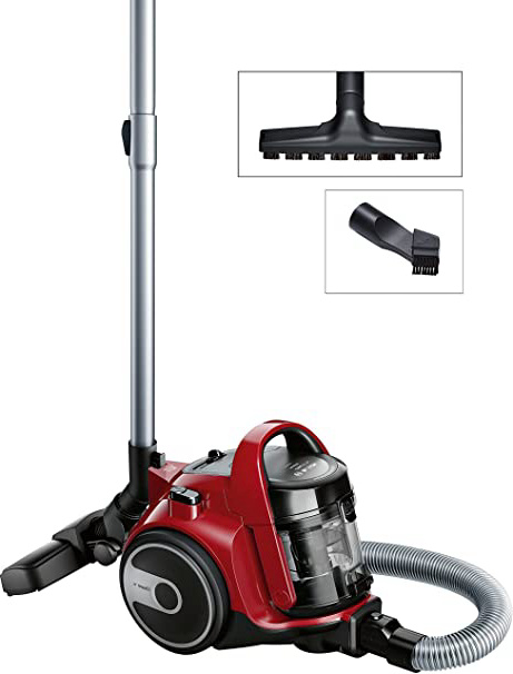 Bosch BGC05AAA2 GS05 Cleannn - Aspirador sin bolsa, 700 W, 1.5 litros, color Rojo y negro