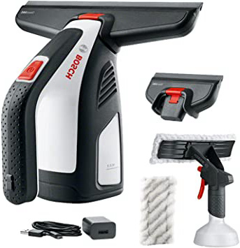 Bosch GlassVAC - Limpiador de cristales a batería con accesorios (3.6 V, 2.0 Ah, batería incluida)