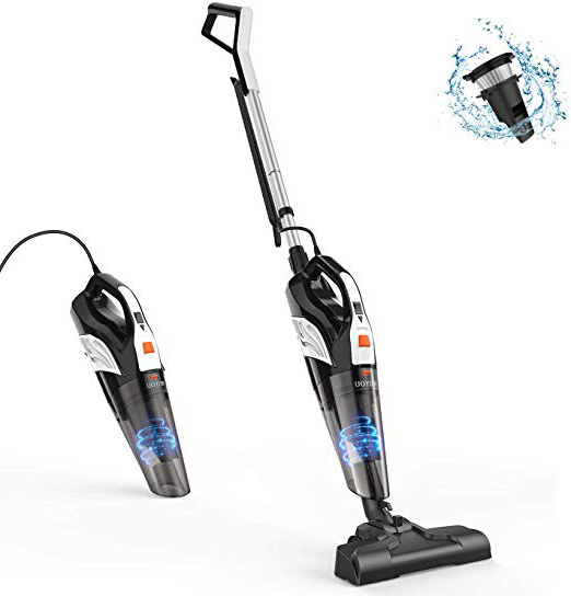 Aspiradora Escoba, MEIYOU Aspirador Mano con Cable Succión 18000 PA, Aspiradora con Cable 600W, Aspiradora Escoba Hogar con Lavable Filtro HEPA, Cable de 6M
