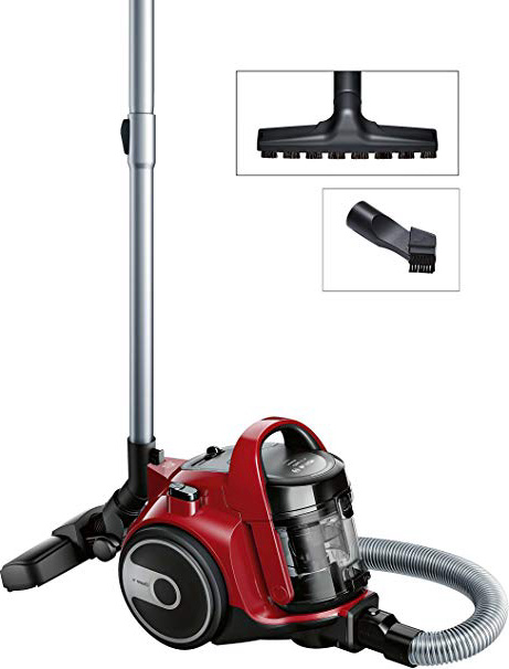 Bosch BGC05AAA2 GS05 Cleann'n - Aspirador sin bolsa, 700 W, 1.5 litros, color Rojo y negro