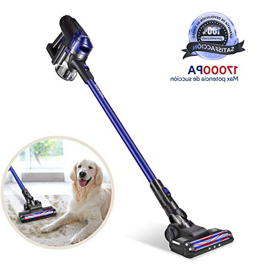 Deenkee Aspirador Escoba, 17000Pa Aspiradora sin Cable Vertical y de Mano, 2 en 1, con 22.2V extraíble batería Ion-Litio, hasta 35 min