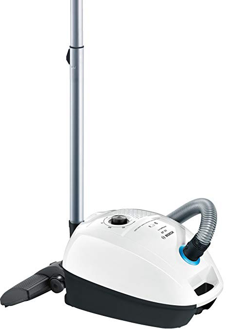 Bosch BGL3HYG ProHygienic Aspirador con bolsa, 600 W, capacidad de 4 litros, color blanco y azul