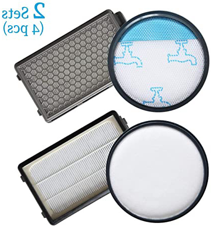 Queta 2pcs Kit de Filtro de Espuma y Filtros HEPA para Aspiradoras Rowenta Power Cyclonic/Moulinex/Tefal, RO3718EA RO3724EA RO3731EA RO3753EA RO3786EA RO3798EA MO3718PA MO3723PA MO3751PA