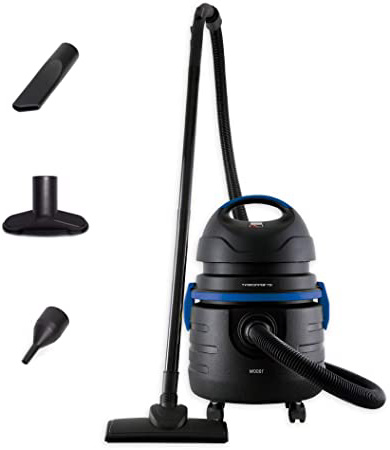 SAMBA Aspirador sólidos y líquidos Q7 Efficient,1000W, Filtro de Agua Lavable, Función Soplador, Capacidad 15l, 85dB, Incluye Accesorios para Tapicerías, Boquilla Estrecha, Soplador, Cepillo de Suelo