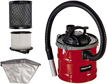 Einhell Aspirador de cenizas TC-AV 1618 D (1200 W, recogedor de 18 l con cierres de apertura rápida, filtro pliegues y prefiltro, función de soplado)