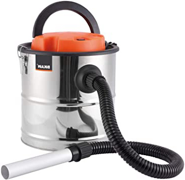 Dicoal DI1200INOX - Aspirador de cenizas (1200 W, 20 L, cuba inoxidable) color plata