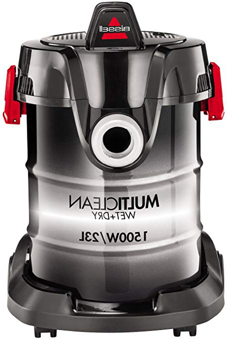 Bissell MultiClean W&D Drum - Limpiador Aspirador, 1500 W, 85 Decibelios, 23 L, color Negro/ Blanco