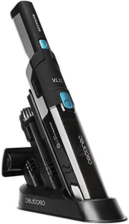 Cecotec Conga Rockstar Micro 8000. Aspirador de Mano, Motor Digital brushless de 120 W, 14 kPa Poder de succión, Autonomía hasta 20 Minutos, 2 Modos de Potencia
