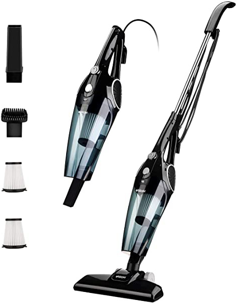 







Holife Aspiradora Escoba de 12Kpa, Aspirador Vertical 2 en 1, 800ml, con 2 Filtros HEPA Lavables y 3 Cepillos, Vertical y Portátil Ajustable [Clase de eficiencia energética A+]






