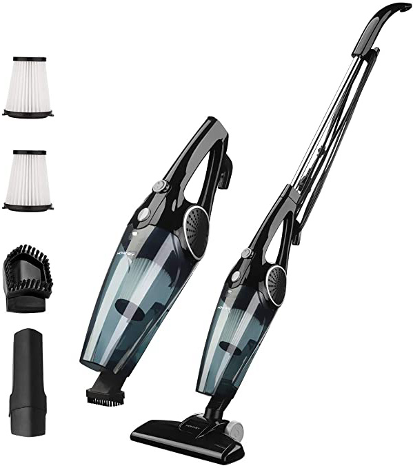 
                
                    
                    
                

                
                    
                    
                        Holife Aspiradora Escoba de 12Kpa, Aspirador Vertical 2 en 1, 800ml, con 2 Filtros HEPA Lavables y 3 Cepillos, Vertical y Portátil Ajustable [Clase de eficiencia energética A+] (Negro)
                    
                

                
                    
                    
                
            