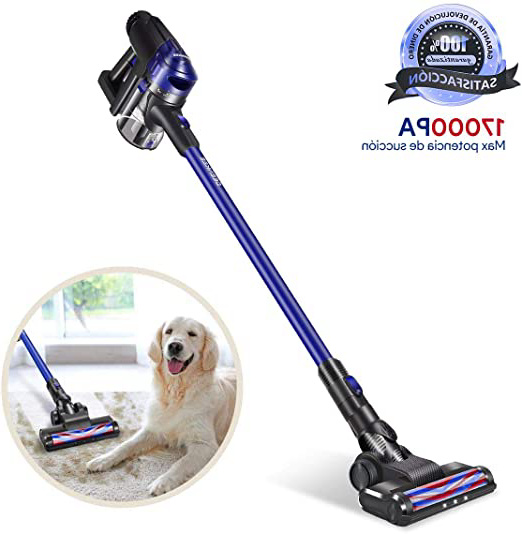 Deenkee Aspirador Escoba, 17000Pa Aspiradora sin Cable Vertical y de Mano, 2 en 1, con 22.2V extraíble batería Ion-Litio, hasta 35 min