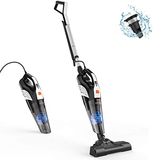 Aspiradora Escoba, MEIYOU Aspirador Mano con Cable Succión 18000 PA, Aspiradora con Cable 600W, Aspiradora Escoba Hogar con Lavable Filtro HEPA, Cable de 6M