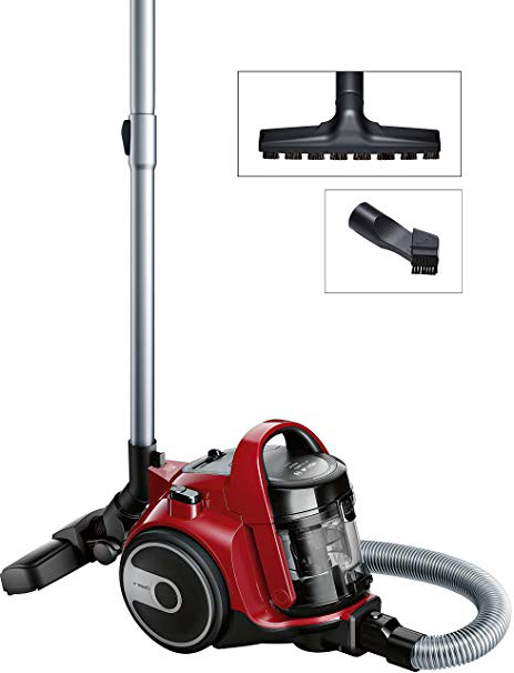 Bosch BGC05AAA2 GS05 Cleann'n - Aspirador sin bolsa, 700 W, 1.5 litros, color Rojo y negro