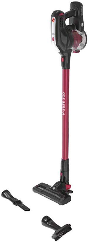 Hoover H-FREE 200 HF222MH Aspiradora Escoba sin Cable, Sistema Ciclónico, Cepillo con Luz LED para Superficies Duras , Batería Extraíble Litio 22 V, 40 mins, Depósito 0.7L, 2 Velocidades