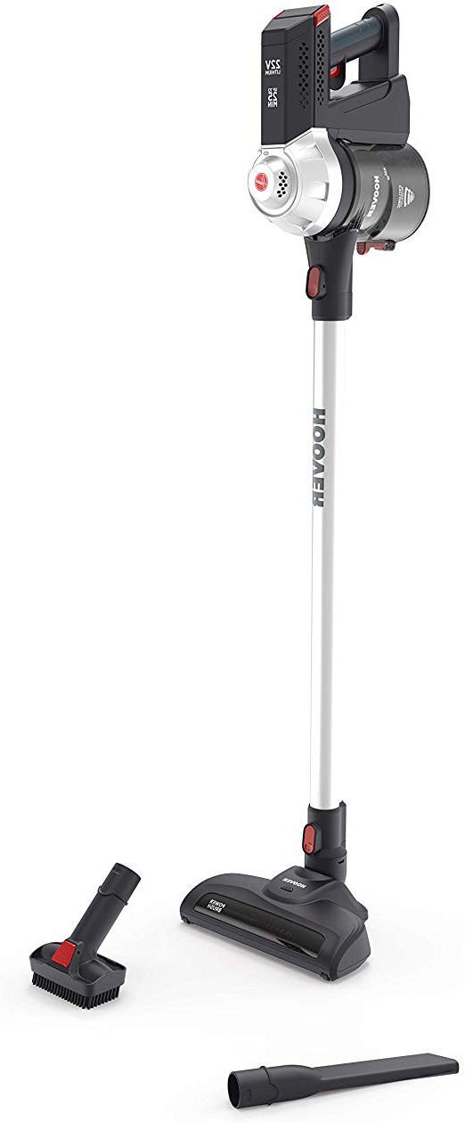 Hoover Freedom FD22G - Aspiradora escoba sin cable,ciclónico,especial hogar,batería ion litio 22V,hasta 25mins, 0,7L, cepillo motorizado con LED, accesorios para tapicería y zonas estrechas
