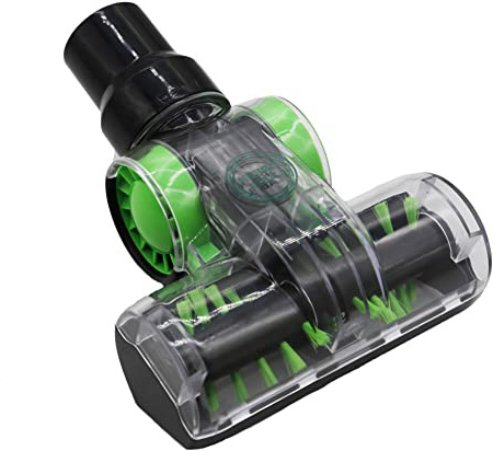Green Label Cepillo Mini Turbo Universal (32-35 mm) para Retirar Pelo de Mascota de Tapicería. Compatible con Hoover, Dirt Devil, Samsung, Electrolux, Panasonic, Kirby, etc.