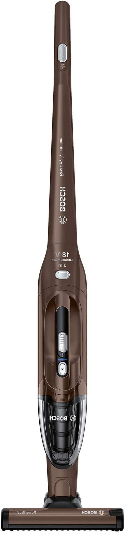 Bosch BBH218LTD Readyy'y 2-in-1 Aspirador sin cable y de mano, batería de 18V, color marrón chocolate metalizado