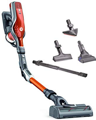 Rowenta aspiradora escoba sin cable Air Force Flex 760, potencia de succión de 180 airwatts, batería de iones de litio, autonomía de 1 h y 15 min y la última tecnología con tubo flexible, RH9574WO