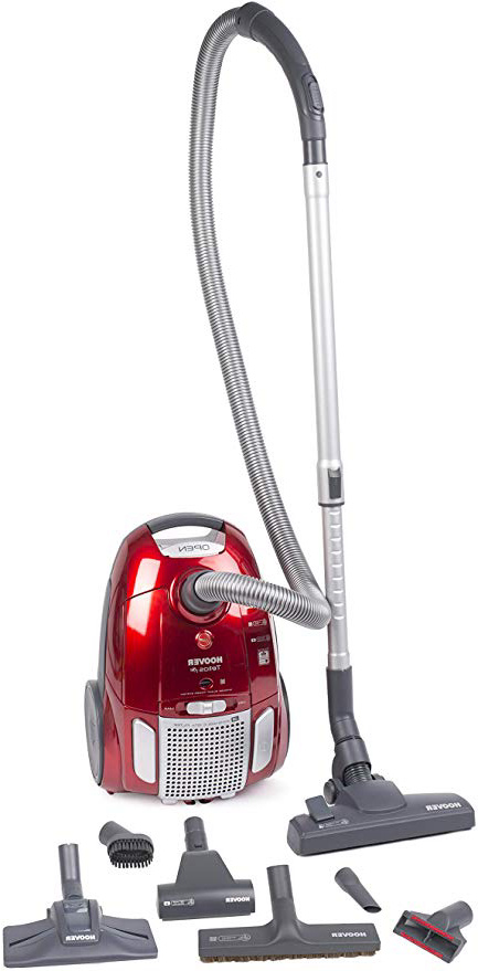Hoover TE-75 - Aspiradora (700 W, A, 27 kWh, Aspiradora cilíndrica, Bolsa para el polvo, 3,5 L)